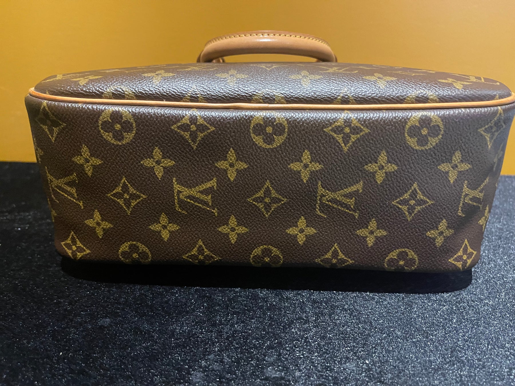 Authentic* LV Trouville Monogram Coated Canvas Handbag Brown Tote